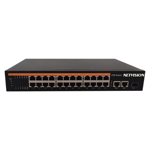 Netvision NV-P4328HI 28-Port Full Gigabit PoE Optical Switch